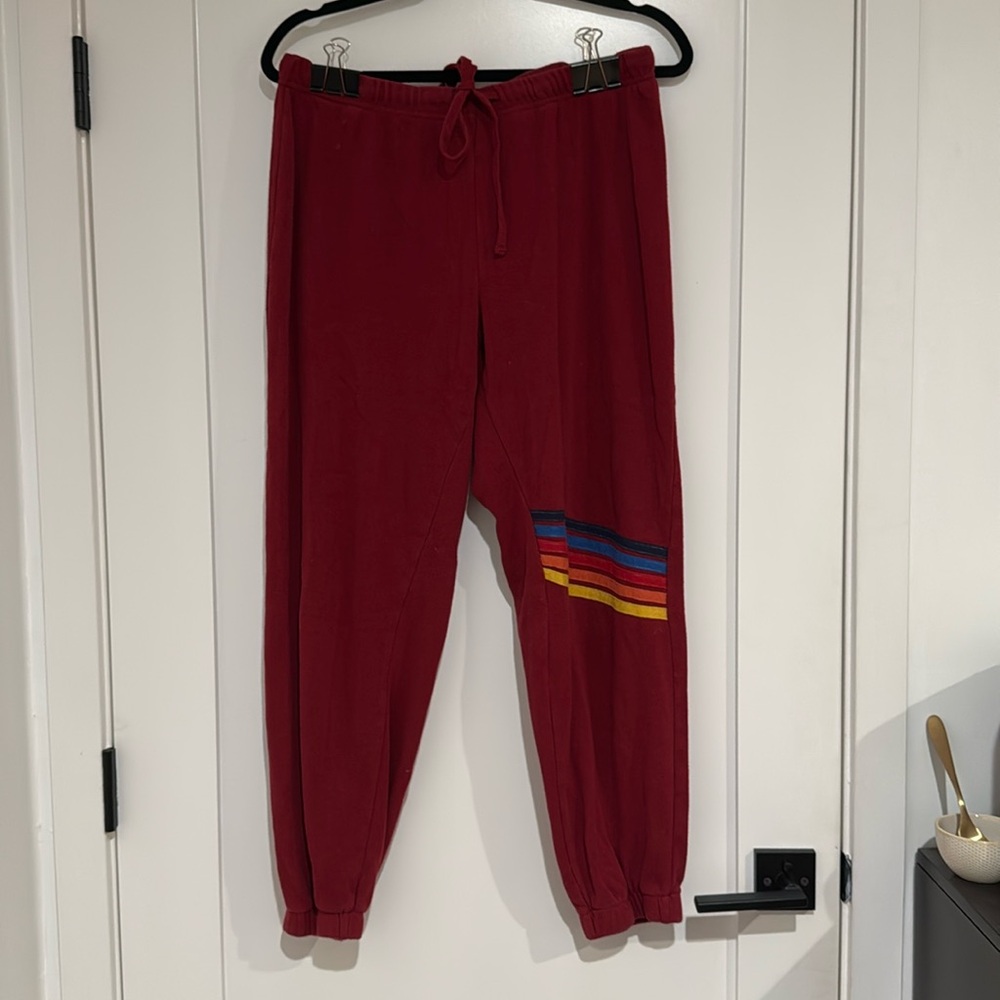 XL red sweatpants